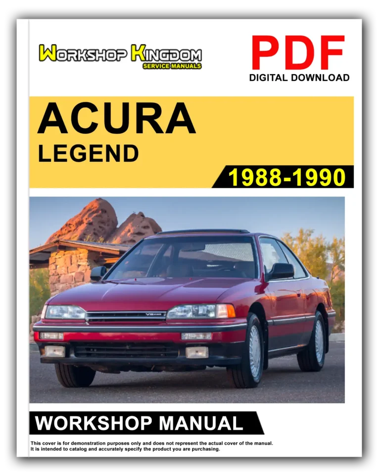 ACURA LEGEND (1988-1990) Workshop Repair Service Manual – English – PDF Download