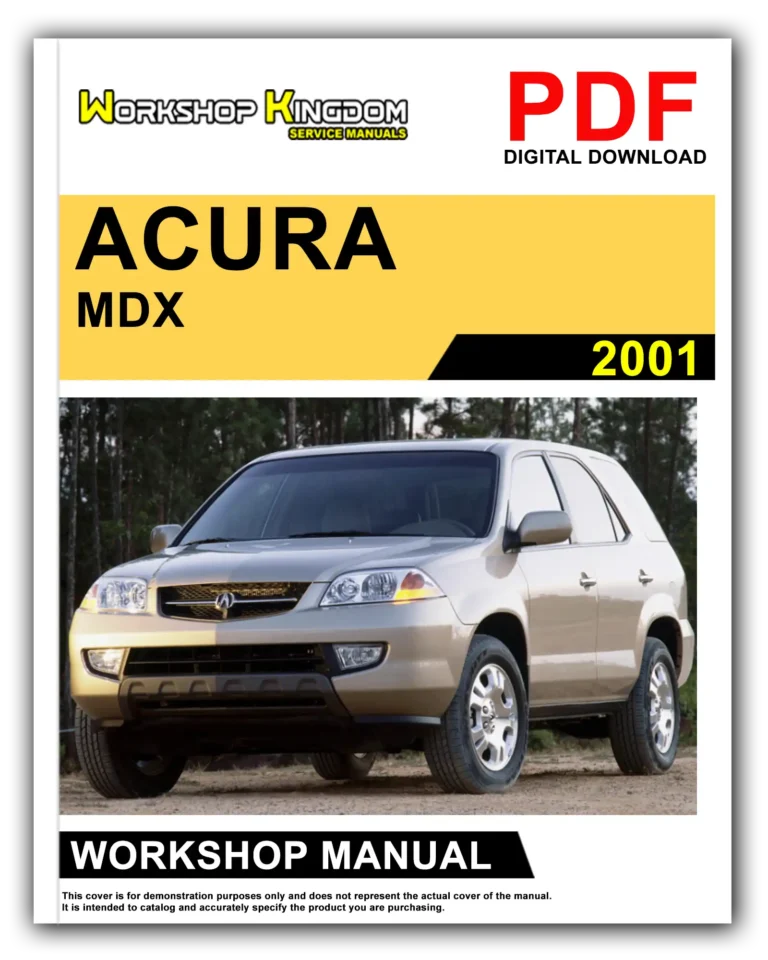 ACURA MDX (2001) Workshop Repair Service Manual – English – PDF Download