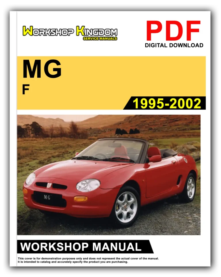MG F (1995-2002) Workshop Repair Service Manual – English – PDF Download
