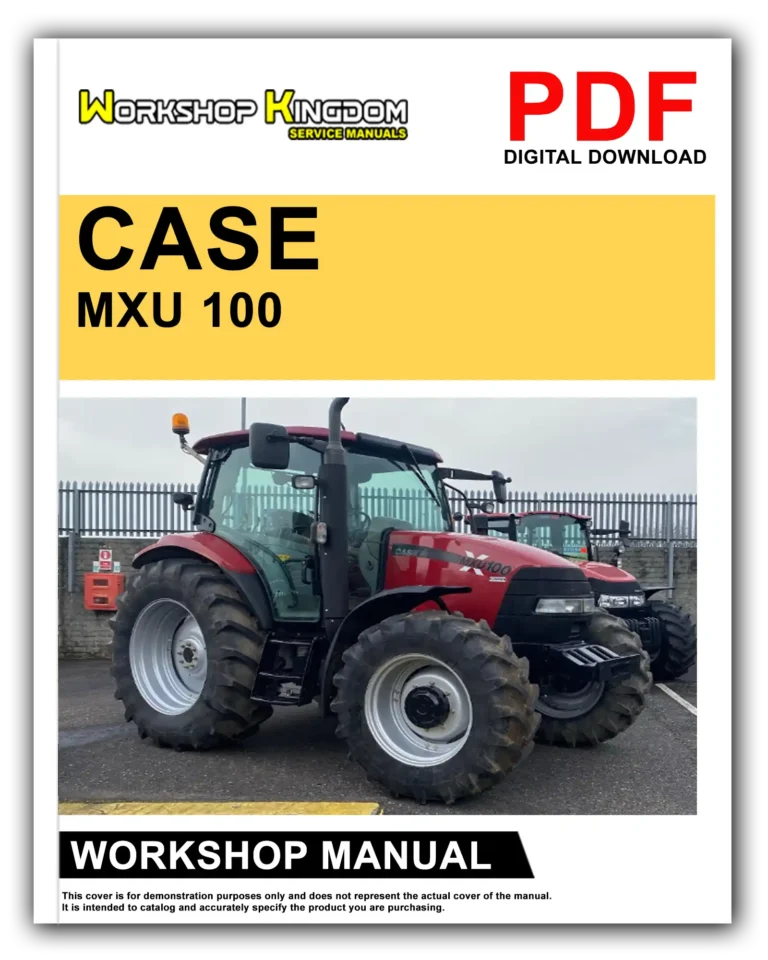 CASE MXU 100 110 125 135 115 Workshop Repair Service Manual – English – PDF Download