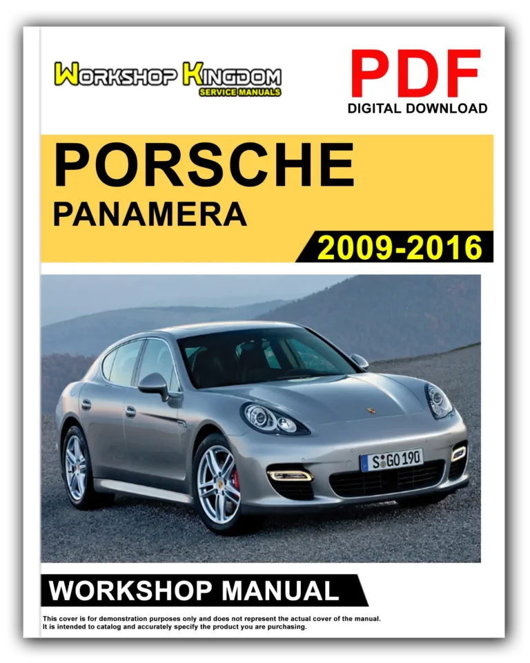 PORSCHE PANAMERA (2009-2016) Workshop Repair Service Manual – English – PDF Download