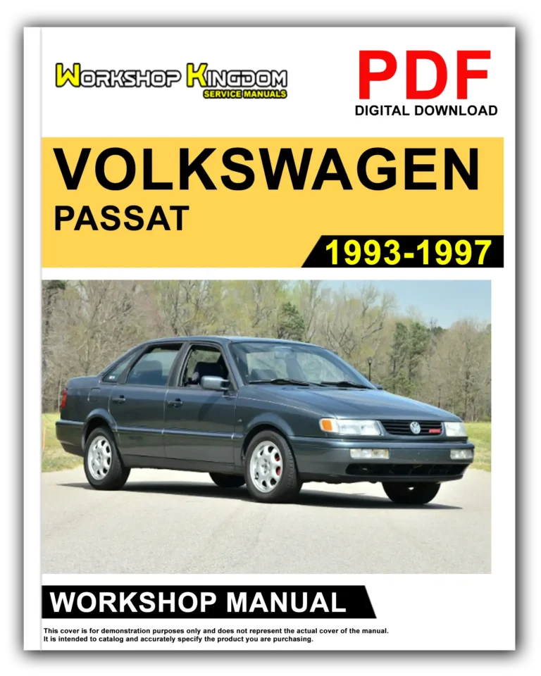 VOLKSWAGEN PASSAT (1993-1997) Workshop Repair Service Manual – English – PDF Download