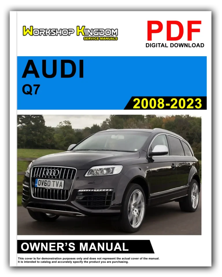 AUDI Q7 (2008-2023) Owner’s Manual – English – PDF Download