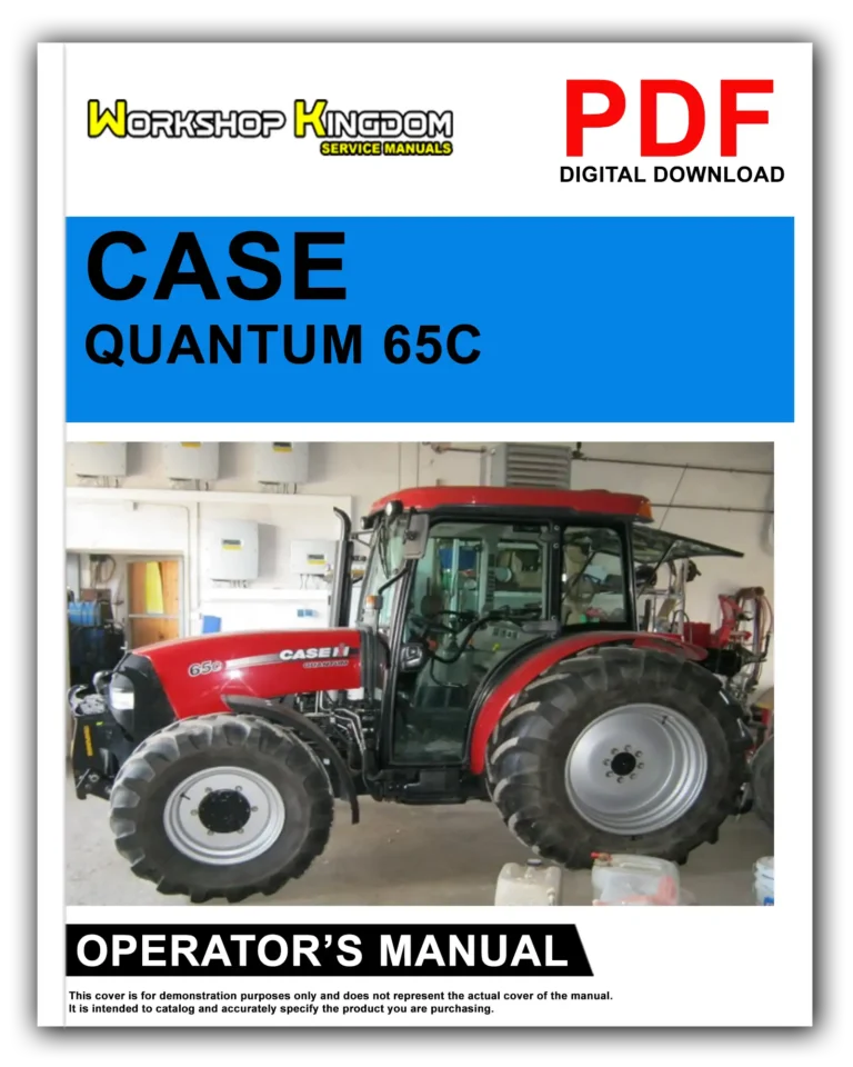 CASE QUANTUM 65C 75C 85C 95C Operator’s Manual – English – PDF Download