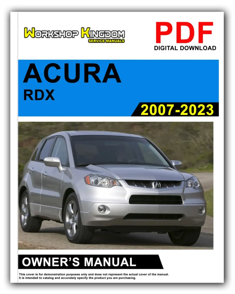 ACURA RDX (2007-2023) Owner’s Manual – English – PDF Download