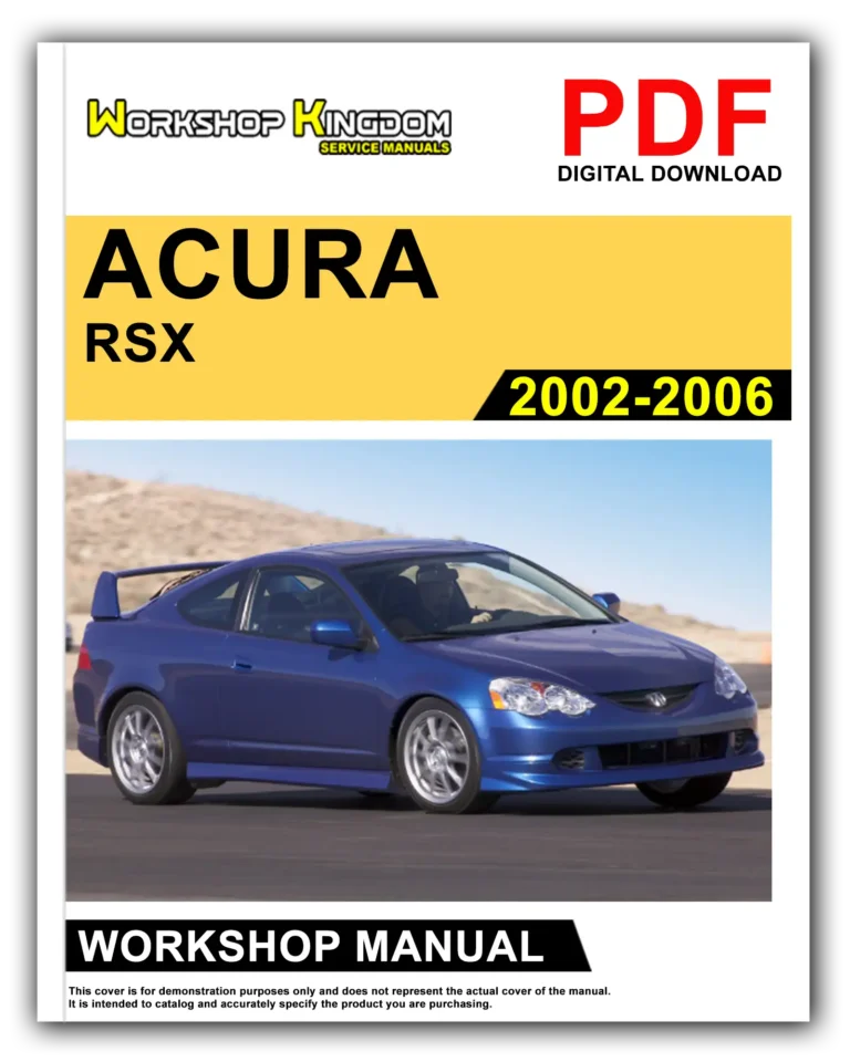ACURA RSX (2002-2006) Workshop Repair Service Manual – English – PDF Download