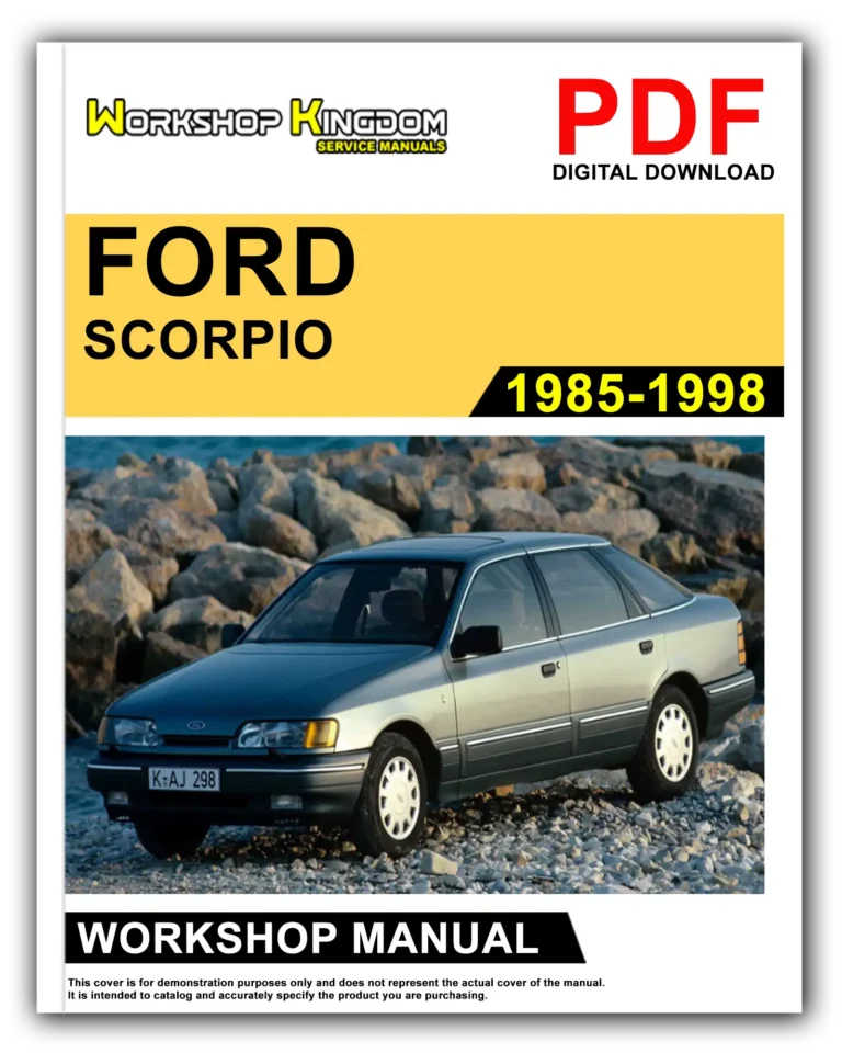 FORD SCORPIO (1985-1998) Workshop Repair Service Manual – English – PDF Download