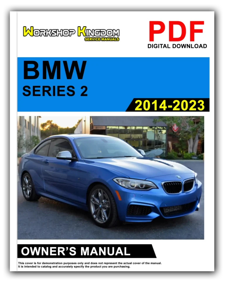 BMW SERIES 2 (2014-2023) Owner’s Manual – English – PDF Download