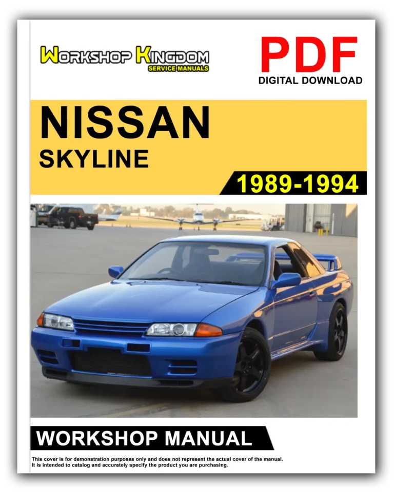NISSAN SKYLINE (1989-1994) Workshop Repair Service Manual – English – PDF Download
