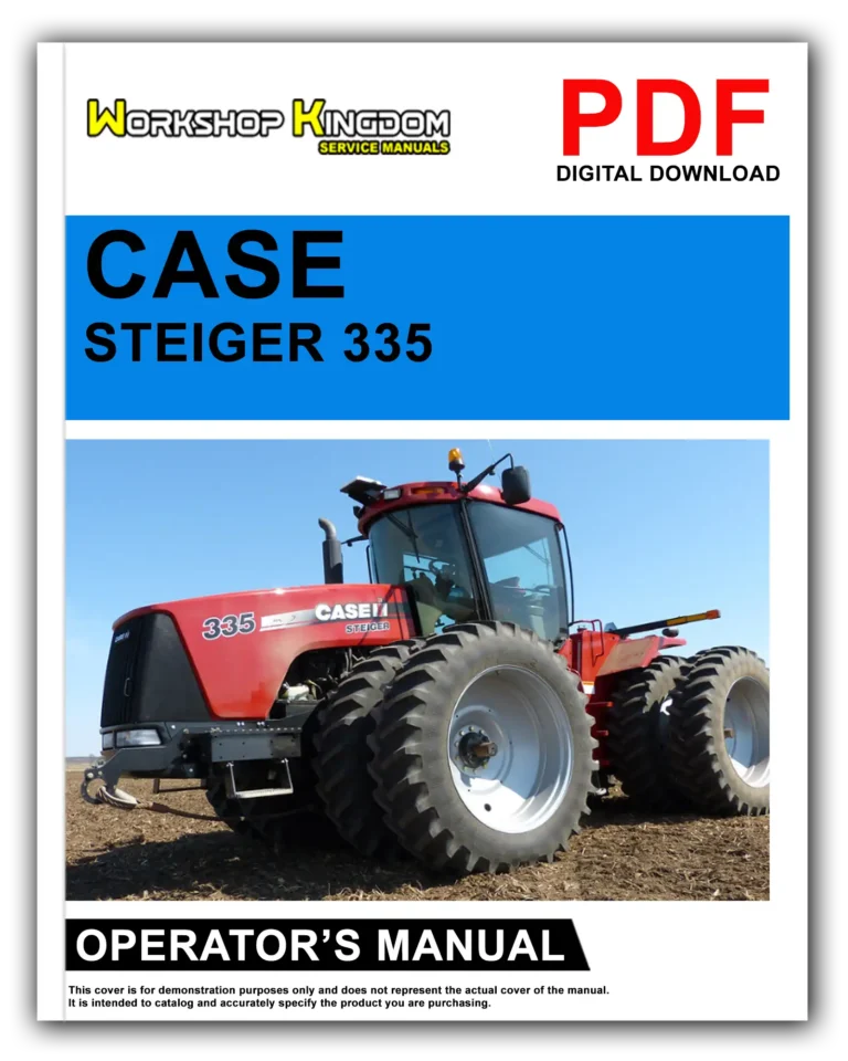 CASE Steiger 335 385 435 485 535 T3 Operator’s Manual – English – PDF Download