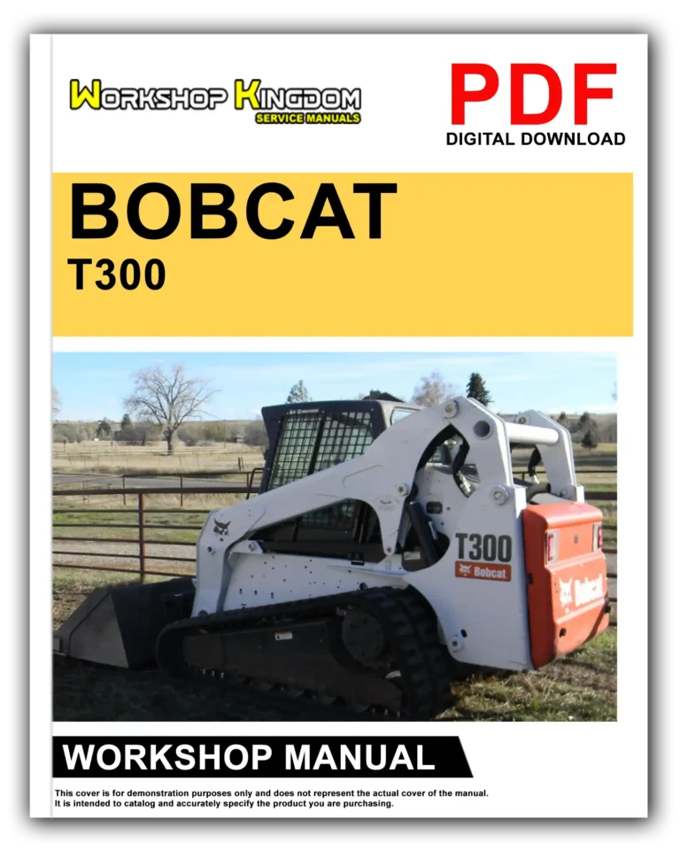 BOBCAT T300 Workshop Repair Service Manual – English – PDF Download