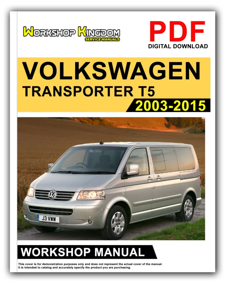 VOLKSWAGEN TRANSPORTER T5 (2003-2015) Workshop Repair Service Manual – English – PDF Download