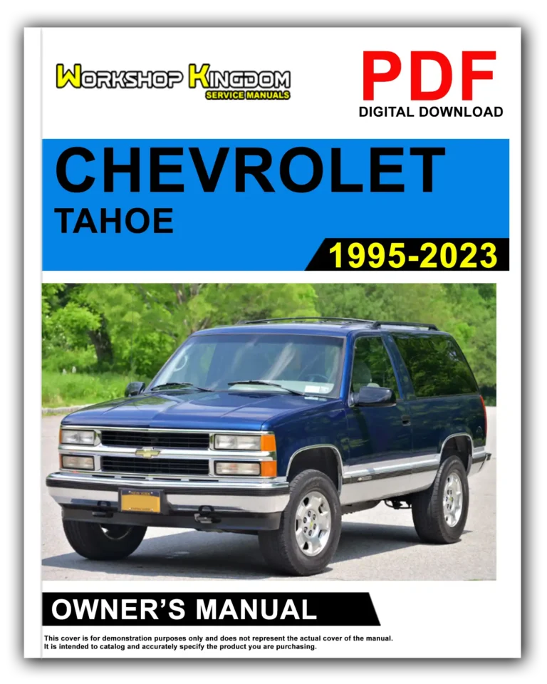 CHEVROLET TAHOE (1995-2023) Owner’s Manual – English – PDF Download