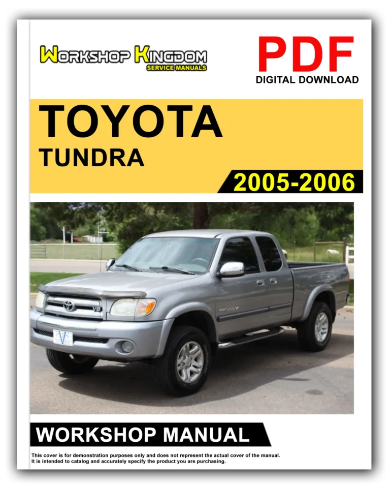 TOYOTA TUNDRA (2005-2006) Workshop Repair Service Manual – English – PDF Download