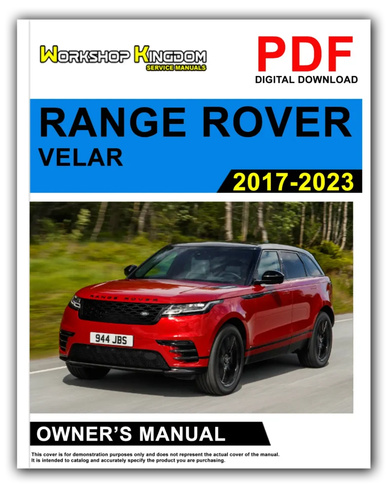 RANGE ROVER VELAR (2017-2023) Owner’s Manual – English – PDF Download