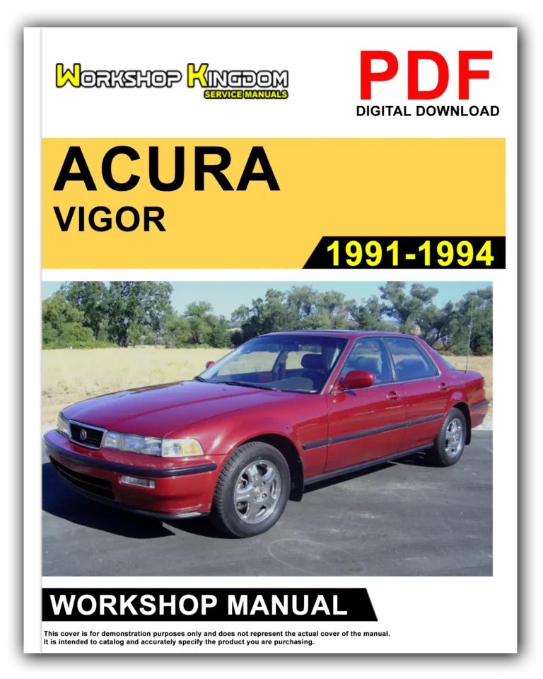 ACURA VIGOR (1991-1994) Workshop Repair Service Manual – English – PDF Download