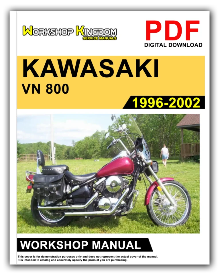 KAWASAKI VN 800 (1996-2002) Workshop Repair Service Manual – English – PDF Download