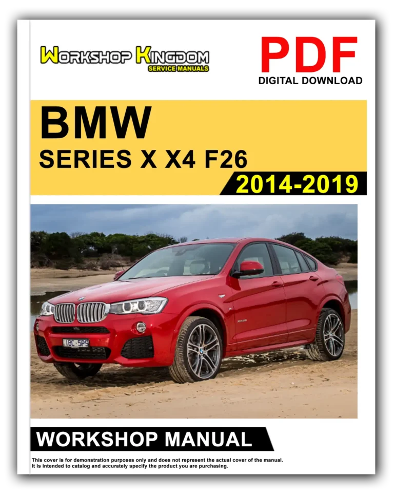BMW X4 F26 (2014-2019) Workshop Repair Service Manual – English – PDF Download