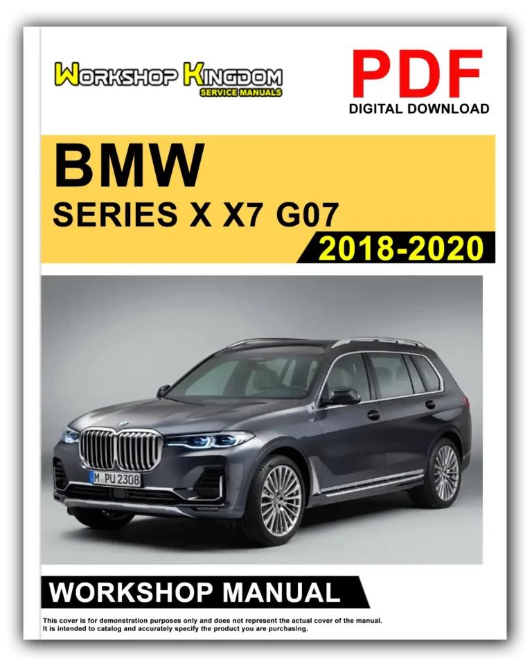 BMW X7 G07 (2018-2020) Workshop Repair Service Manual – English – PDF Download