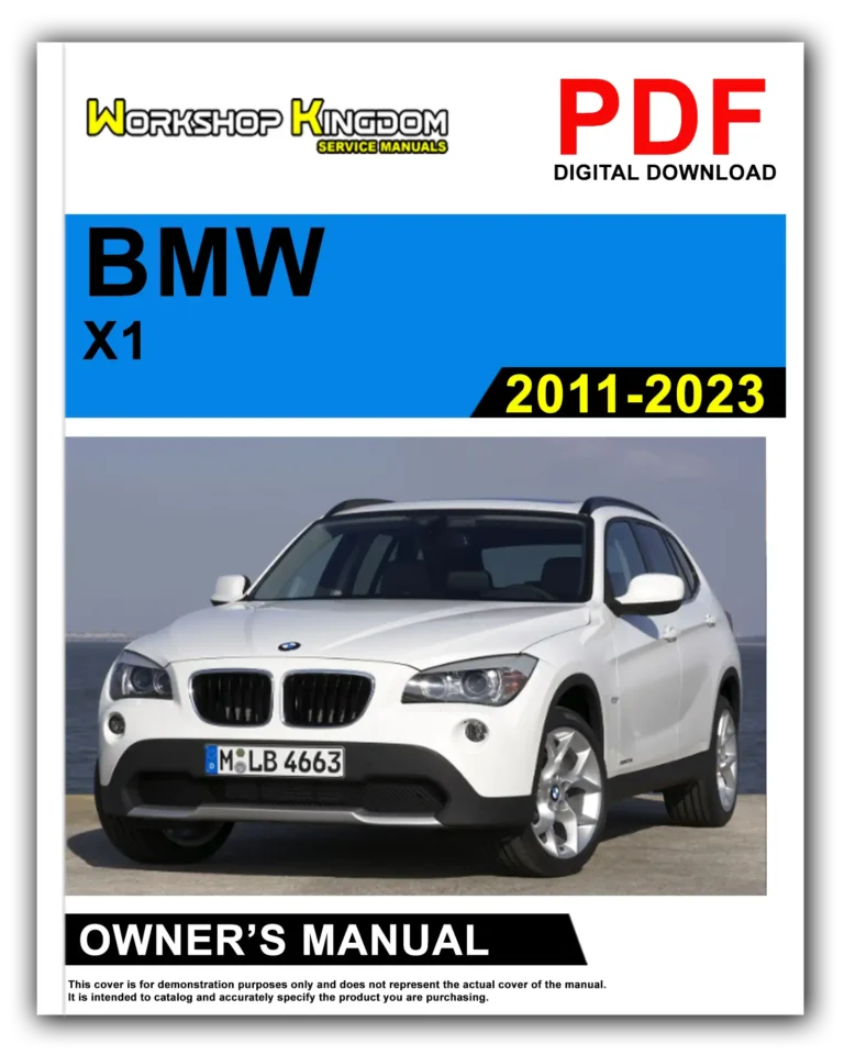 BMW X1 (2011-2023) Owner’s Manual – English – PDF Download