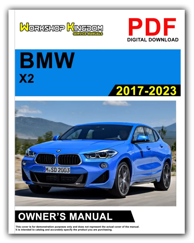 BMW X2 (2017-2023) Owner’s Manual – English – PDF Download