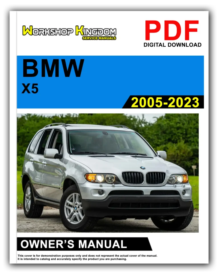 BMW X5 (2005-2023) Owner’s Manual – English – PDF Download