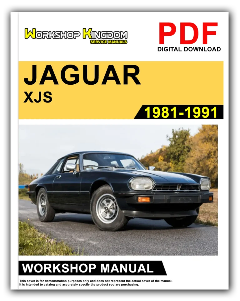 JAGUAR XJS (1981-1991) Workshop Repair Service Manual – English – PDF Download