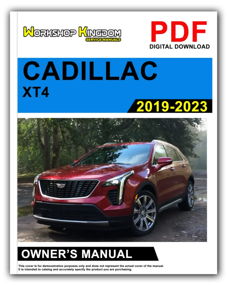 CADILLAC XT4 (2019-2023) Owner’s Manual – English – PDF Download