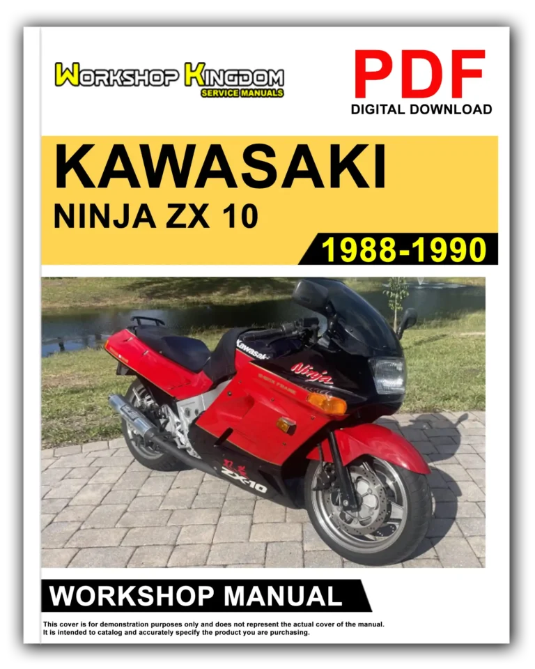 KAWASAKI NINJA ZX-10 (1988-1990) Workshop Repair Service Manual – English – PDF Download