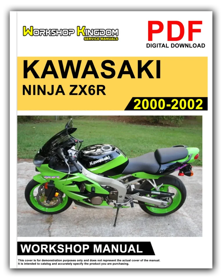 KAWASAKI NINJA ZX6R (2000-2002) Workshop Repair Service Manual – English – PDF Download