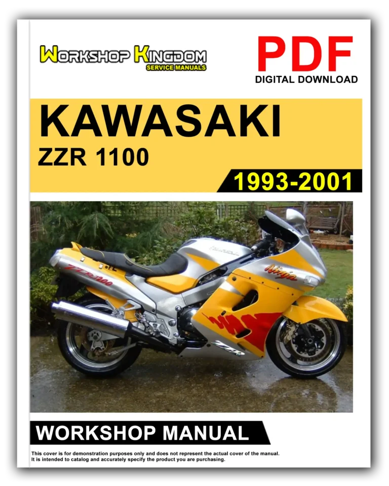 KAWASAKI ZZR 1100 (1993-2001) Workshop Repair Service Manual – English – PDF Download