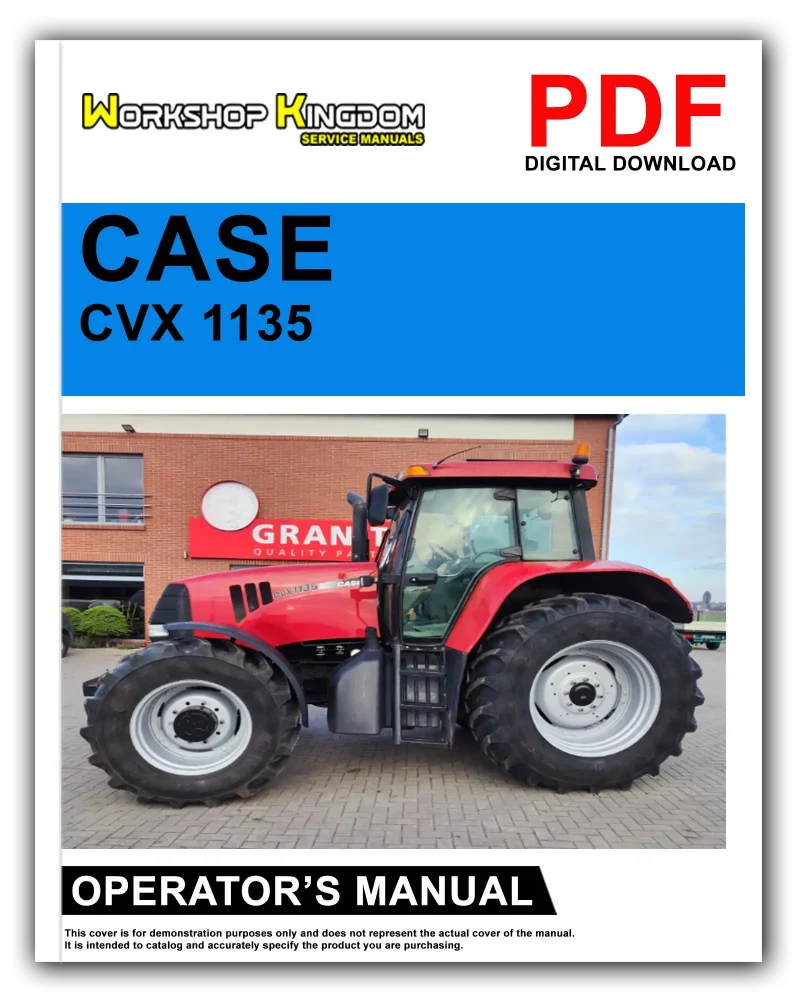 CASE CVX 1135 1145 1155 1170 1190 Operator's Manual