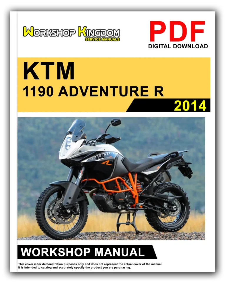 KTM 1190 ADVENTURE R (2014) Workshop Repair Service Manual – English – PDF Download