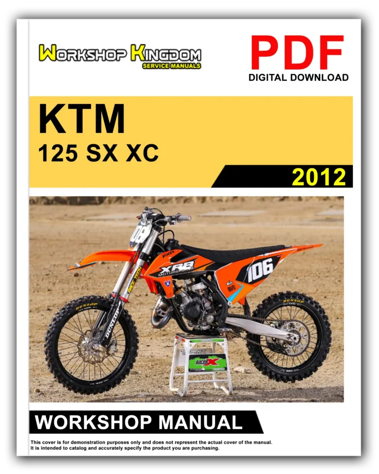KTM 125-150 SX XC (2012) Workshop Repair Service Manual – English – PDF Download