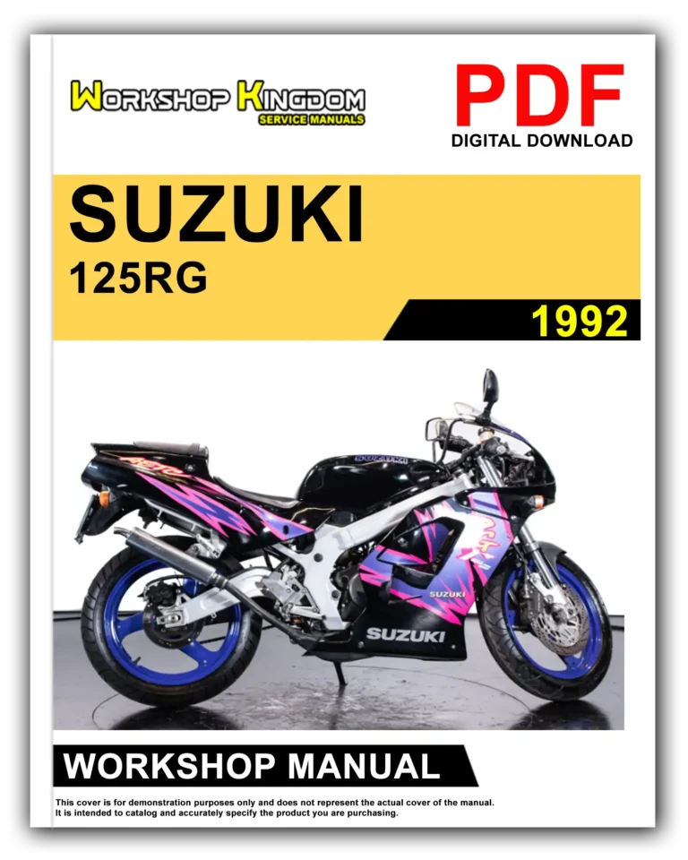 SUZUKI 125RG (1992) Workshop Repair Service Manual – English – PDF Download