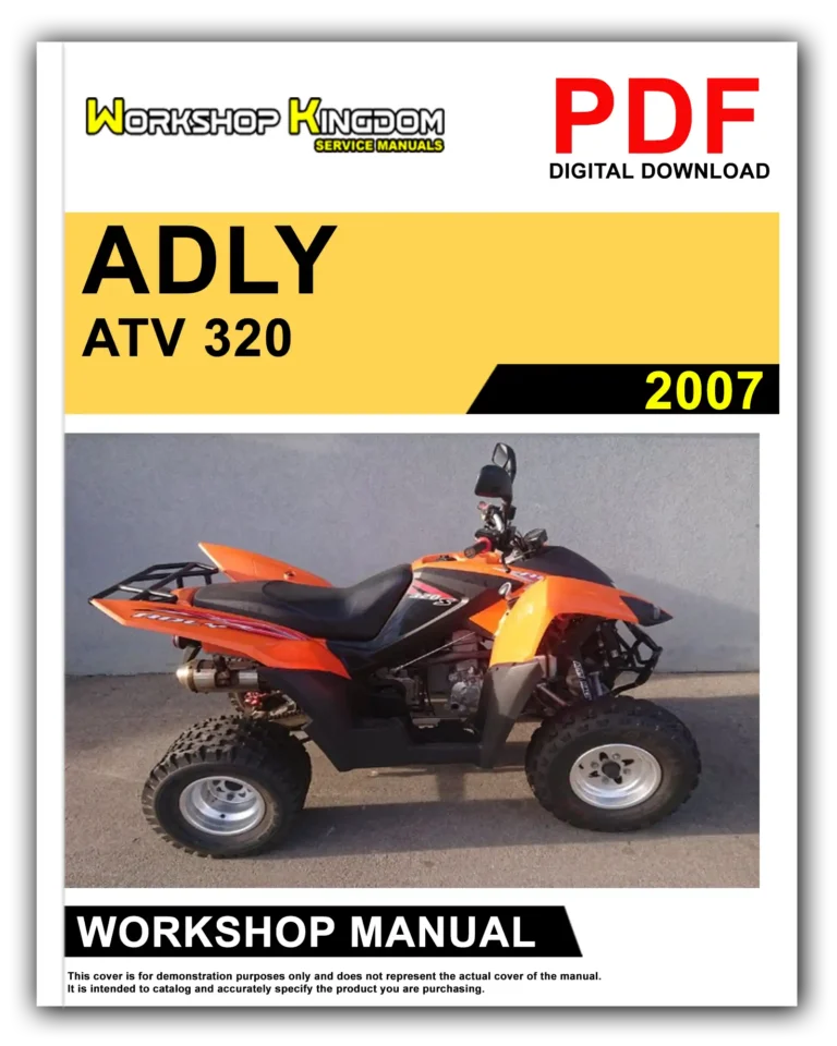 ADLY ATV 320 (2007) Workshop Repair Service Manual – English – PDF Download