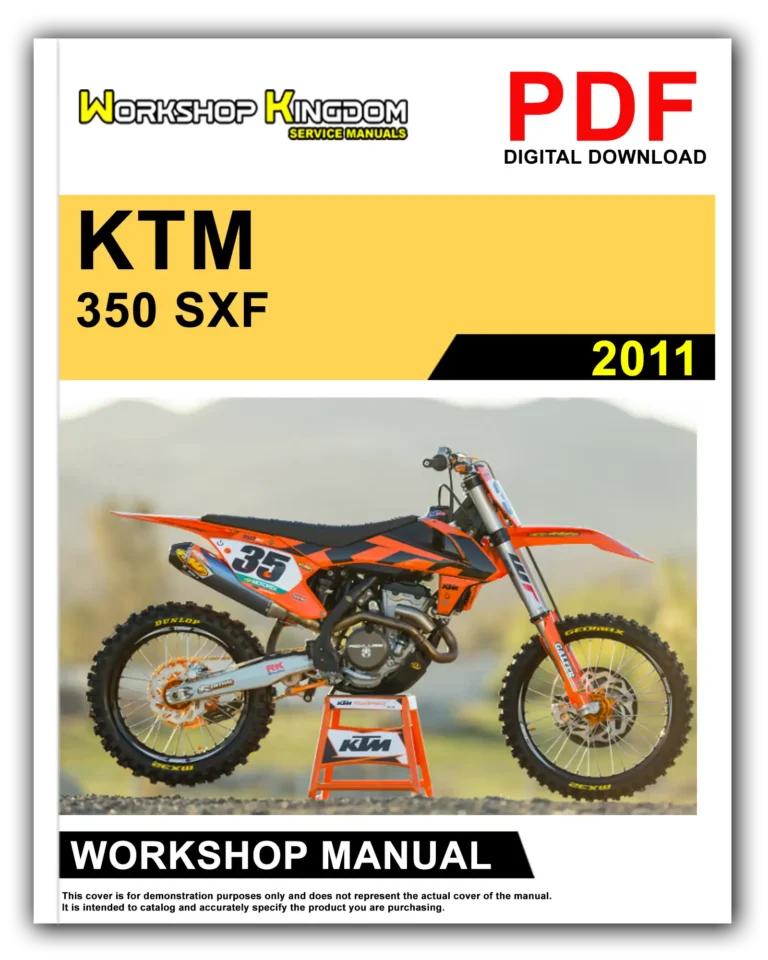 KTM 350 SXF XCF (2011) Workshop Repair Service Manual – English – PDF Download
