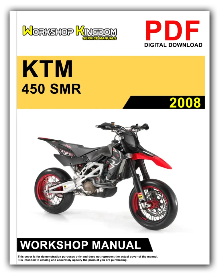 KTM 450 SMR (2008) Workshop Repair Service Manual – English – PDF Download