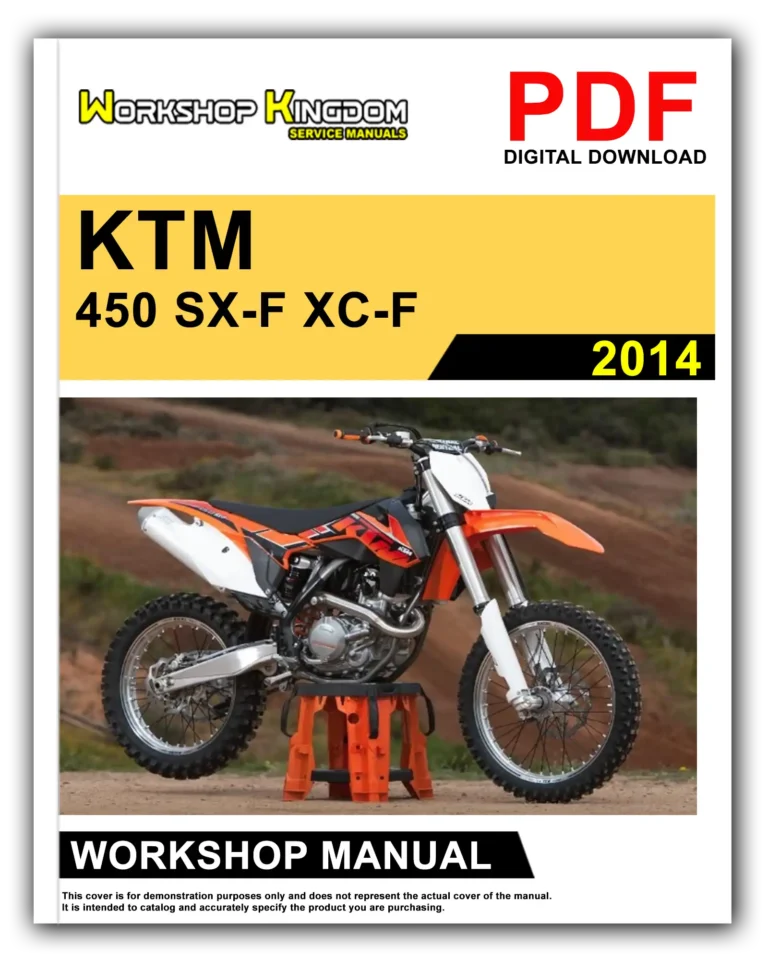 KTM 450 SX-F XC-F (2014) Workshop Repair Service Manual – English – PDF Download