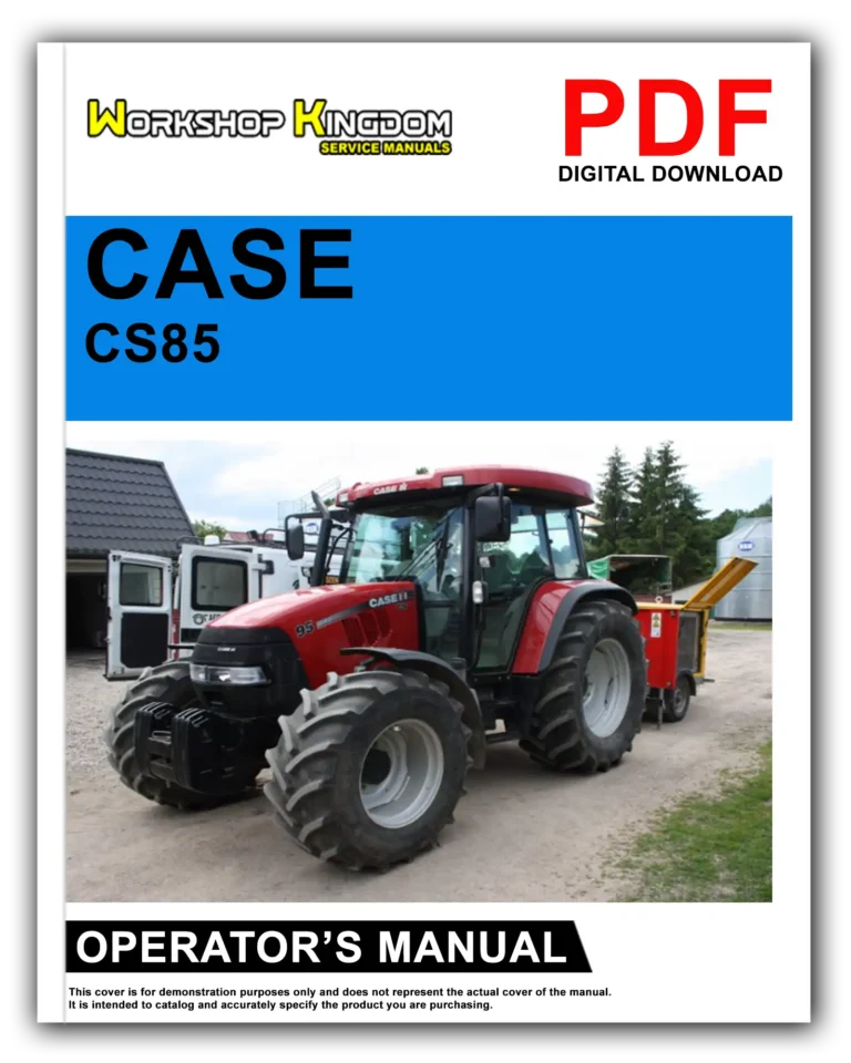 CASE CS85 Pro CS95 Pro CS105 Pro Operator’s Manual – English – PDF Download