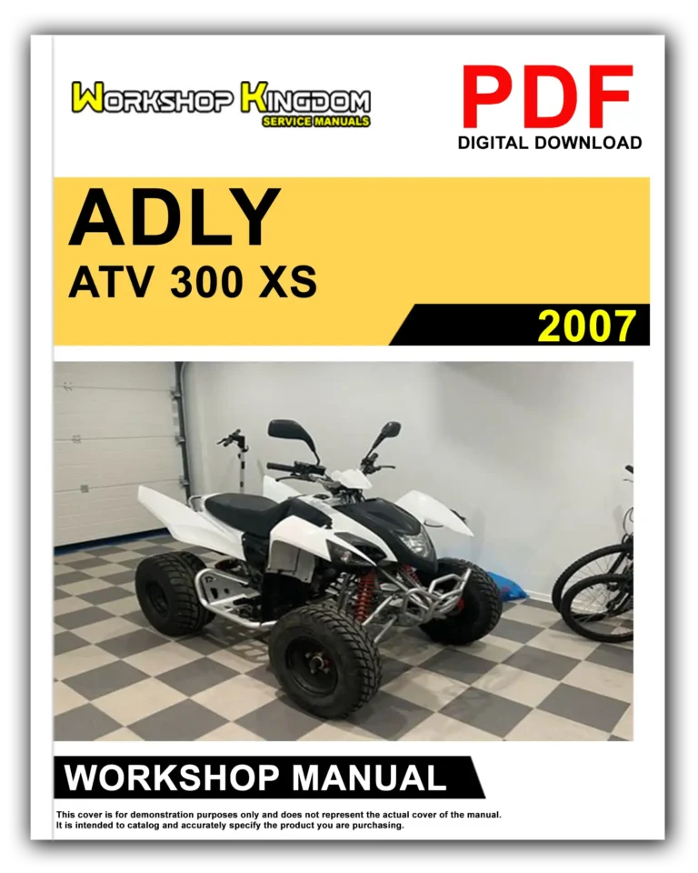 ADLY ATV 300 XS (2007) Workshop Repair Service Manual – English – PDF Download