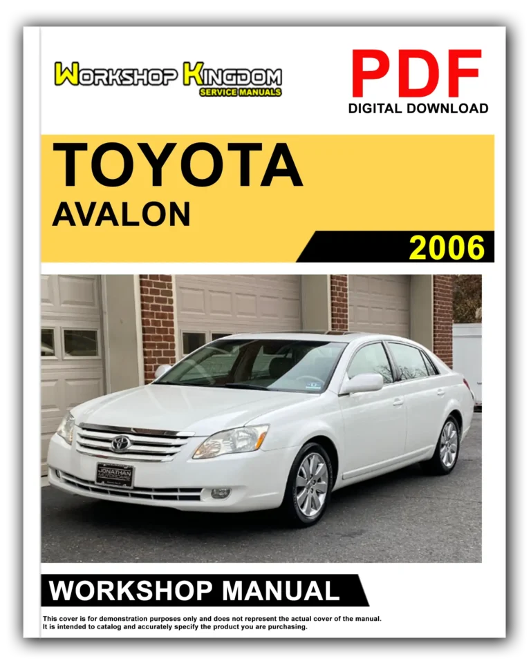 TOYOTA AVALON (2006) Workshop Repair Service Manual – English – PDF Download