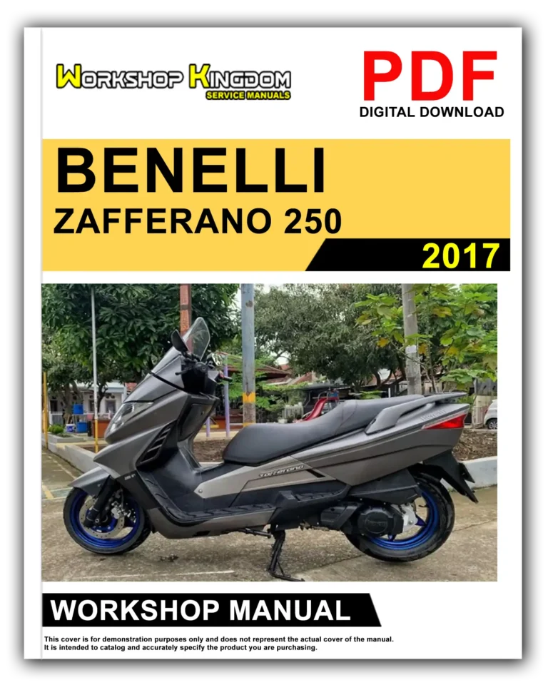 BENELLI ZAFFERANO 250 (2017) Workshop Repair Service Manual – English – PDF Download