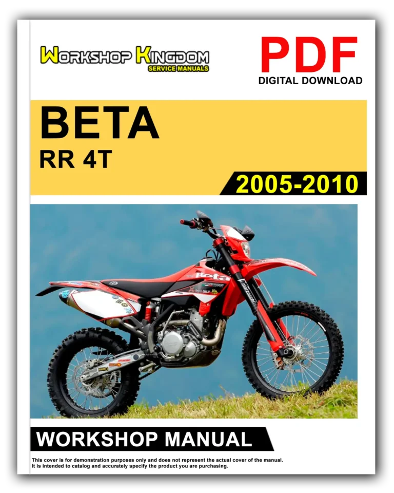 BETA RR 4T 250 400 450 525 (2005-2010) Workshop Repair Service Manual – English – PDF Download