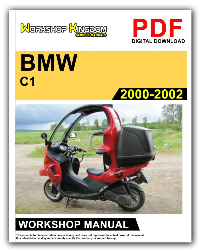 BMW C1 C1 200 (2000-2002) Workshop Repair Service Manual – English – PDF Download
