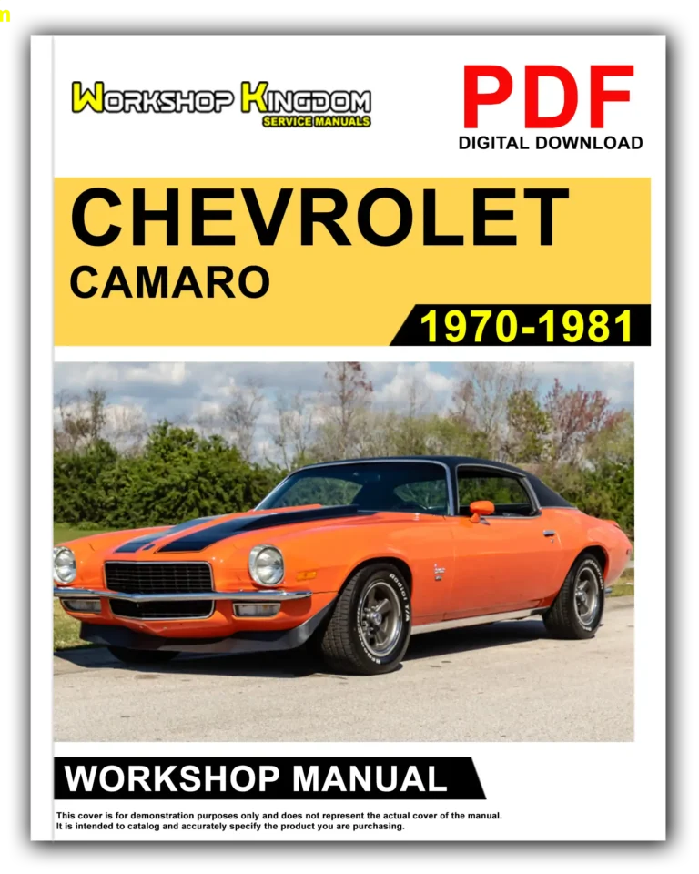 CHEVROLET CAMARO (1970-1981) Workshop Repair Service Manual – English – PDF Download