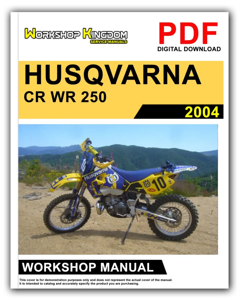 HUSQVARNA CR WR 250 (2004) Workshop Repair Service Manual – English – PDF Download