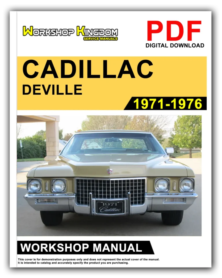 CADILLAC DEVILLE (1971-1976) Workshop Repair Service Manual – English – PDF Download