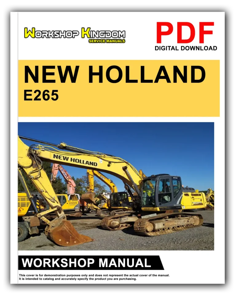 NEW HOLLAND E265 E305 Workshop Repair Service Manual – English – PDF Download