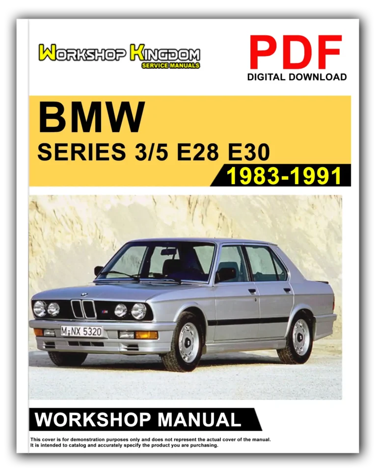 BMW SERIES 3 & 5 E28 E30 E34 (1983-1991) Workshop Repair Service Manual – English – PDF Download